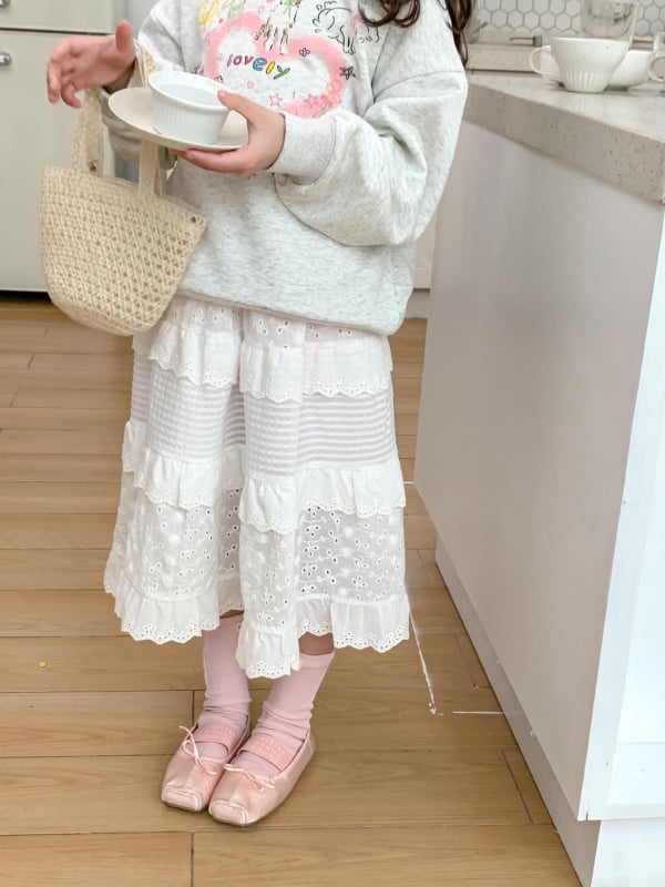 Детска пола за принцеси с дантела, слоеста памучна, 80% памук, за момичета 3–8 г, пролет