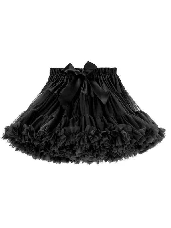 Детска tutu пола, А-линия, корейски стил, органза и памук 98%, за деца 1–3 г