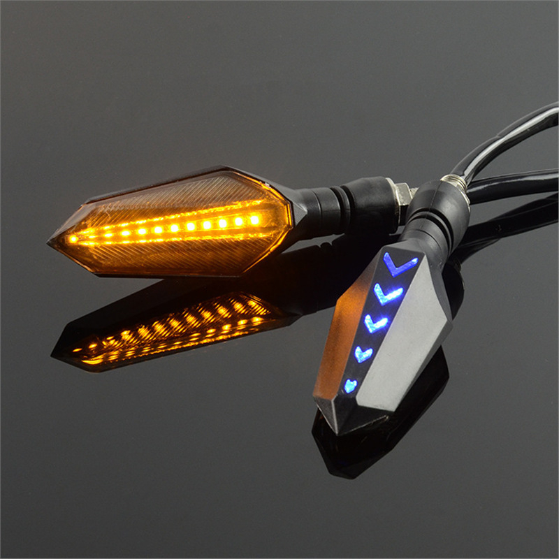 Motorkerékpár LED irányjelző fény, ABS, Diamond Turn Signal Light modell, 12V, 1.5W