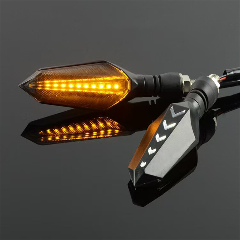Motorkerékpár LED irányjelző fény, ABS, Diamond Turn Signal Light modell, 12V, 1.5W