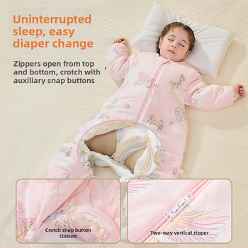 Θερμαινόμενος υπνόσακος για μωρά και παιδιά με anti-kick quilt — φθινόπωρο/χειμώνας, 100% βαμβάκι, βάρος 1.1–1.5 kg, μάρκα Class Baby