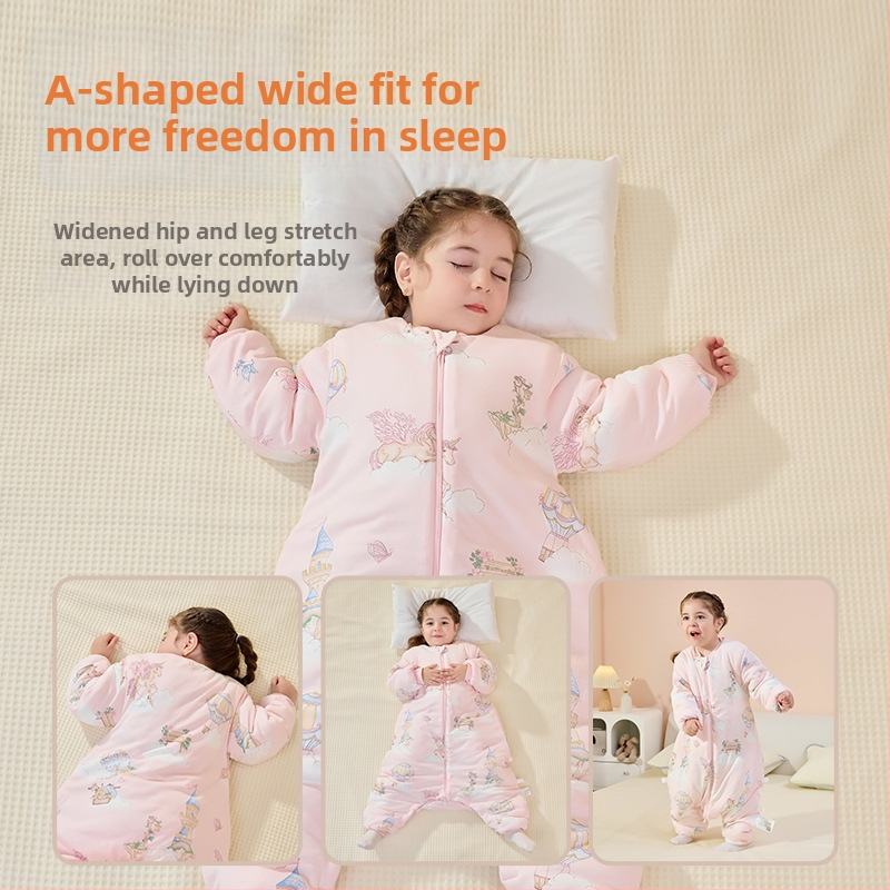 Θερμαινόμενος υπνόσακος για μωρά και παιδιά με anti-kick quilt — φθινόπωρο/χειμώνας, 100% βαμβάκι, βάρος 1.1–1.5 kg, μάρκα Class Baby