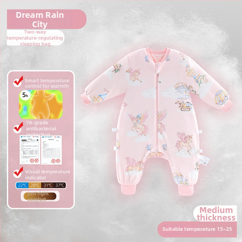 Θερμαινόμενος υπνόσακος για μωρά και παιδιά με anti-kick quilt — φθινόπωρο/χειμώνας, 100% βαμβάκι, βάρος 1.1–1.5 kg, μάρκα Class Baby