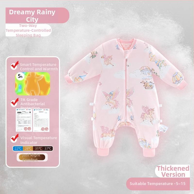 Θερμαινόμενος υπνόσακος για μωρά και παιδιά με anti-kick quilt — φθινόπωρο/χειμώνας, 100% βαμβάκι, βάρος 1.1–1.5 kg, μάρκα Class Baby