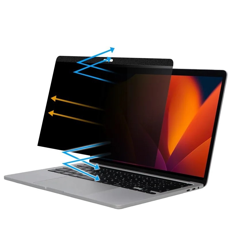 Protecție pentru ecran MacBook Pro/Air cu intimitate magnetică — Yicheng, film magnetic importat, prelucrare mecanică, desene personalizate
