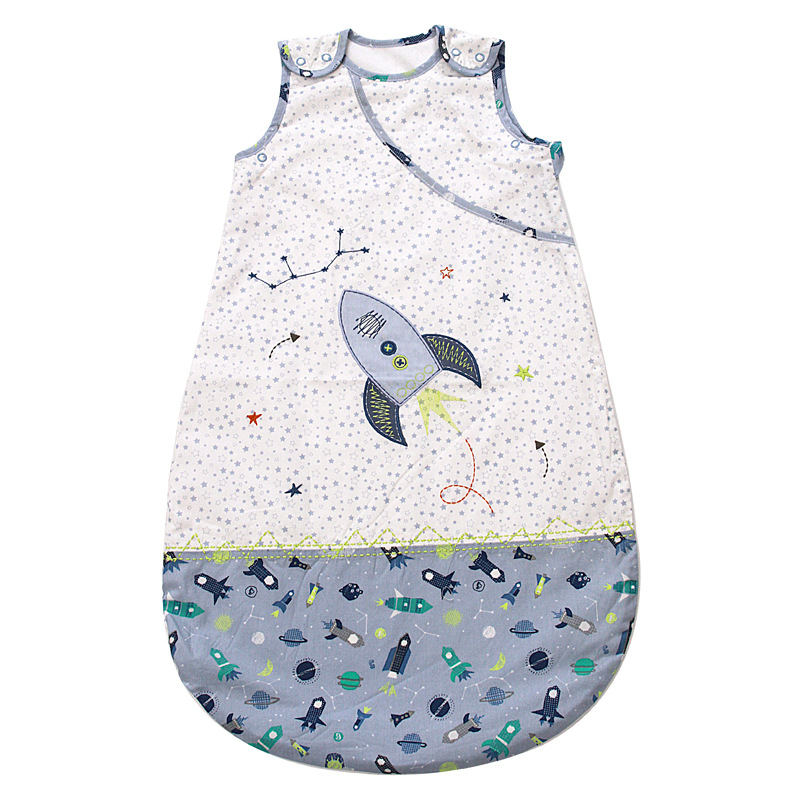 Sac de dormit pentru bebeluși, stil vestă, dublu strat, subțire, 95% bumbac material și căptușeală, absorbant de umiditate, pentru nou-născuți 0–1 ani, vară