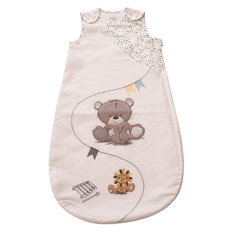 Sac de dormit pentru bebeluși, stil vestă, dublu strat, subțire, 95% bumbac material și căptușeală, absorbant de umiditate, pentru nou-născuți 0–1 ani, vară