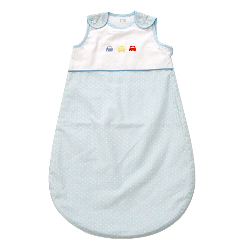 Sac de dormit pentru bebeluși, stil vestă, dublu strat, subțire, 95% bumbac material și căptușeală, absorbant de umiditate, pentru nou-născuți 0–1 ani, vară