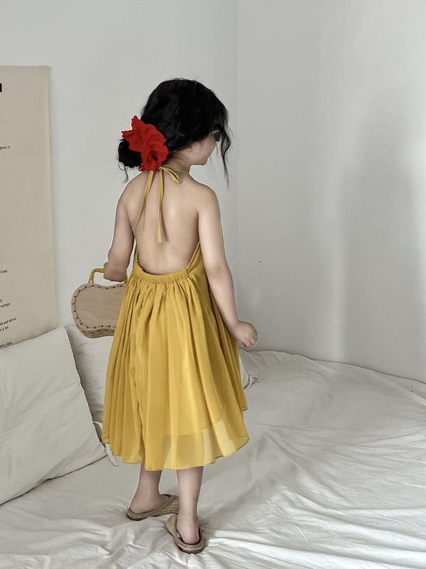 Koreai stílusú gyerek nyári ruha, pamutból, hercegnő fazon, 90% pamut, 3–8 éveseknek