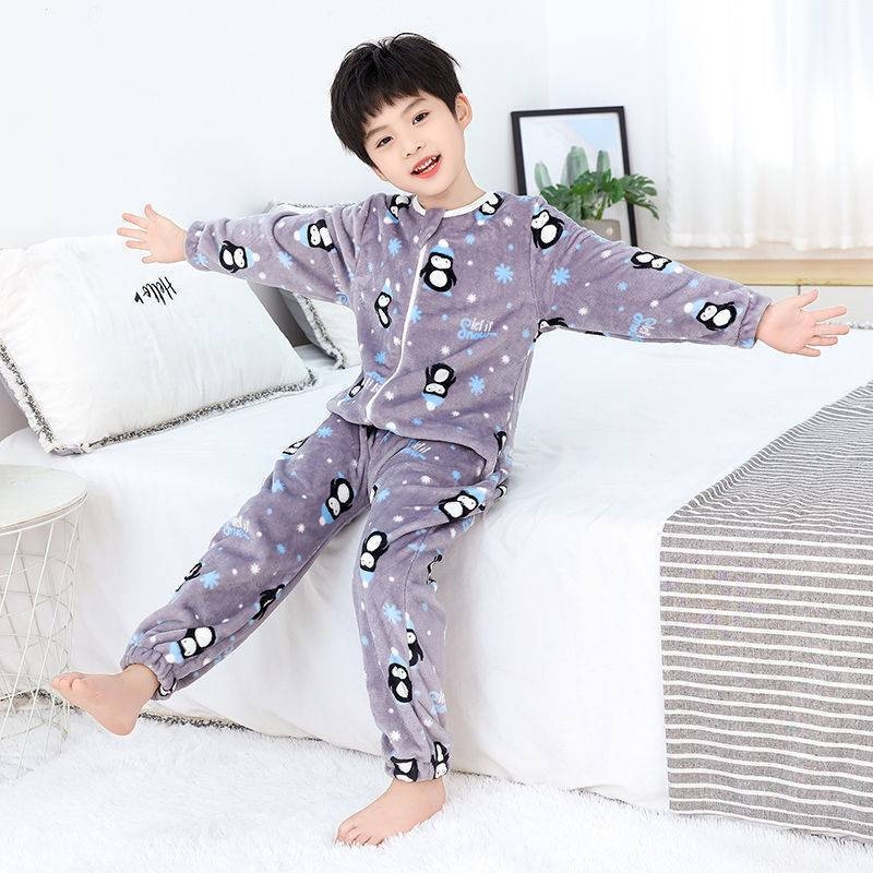 Dječji spavaći vreć s rukavima, quilt-stil, flanel materijal, poliester punjenje, zimsku uporabu