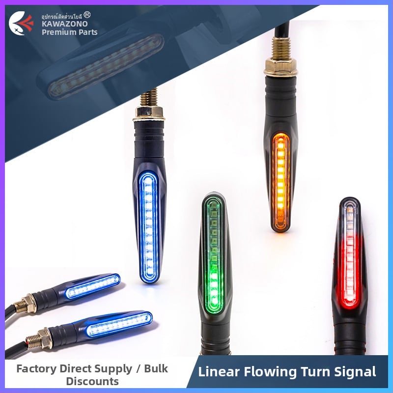 KAWAZONO Lumină LED semnalizare pentru motocicletă, 12V, ABS, Model 0116, universal pentru motociclete și vehicule electrice