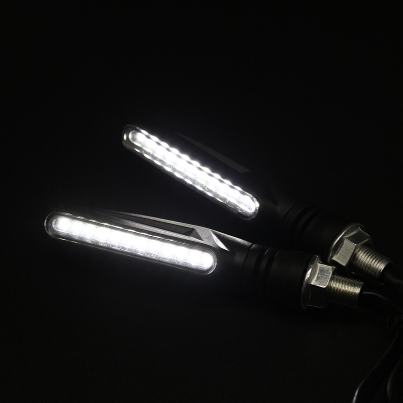 KAWAZONO Lumină LED semnalizare pentru motocicletă, 12V, ABS, Model 0116, universal pentru motociclete și vehicule electrice