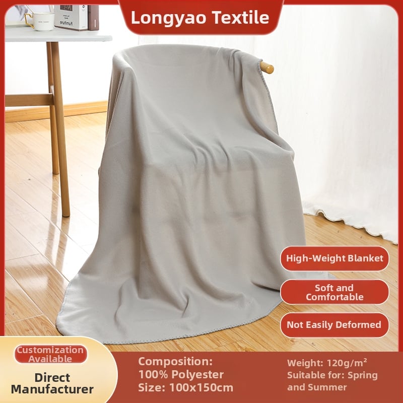Longyao βελούδινη κουβέρτα, πολυεστερικό νήμα, άνοιξη-καλοκαίρι, μονόχρωμη, μοντέρνος μινιμαλισμός