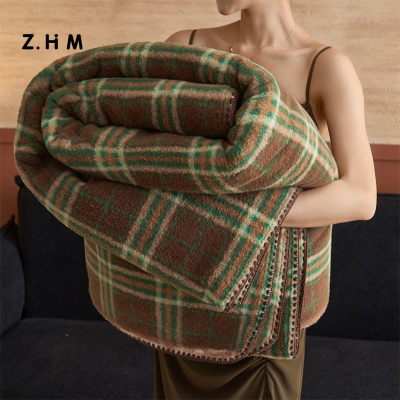 Téli gyapjú kasmír pléd, 2000 g, 2-3% zsugorodás, japán stílus