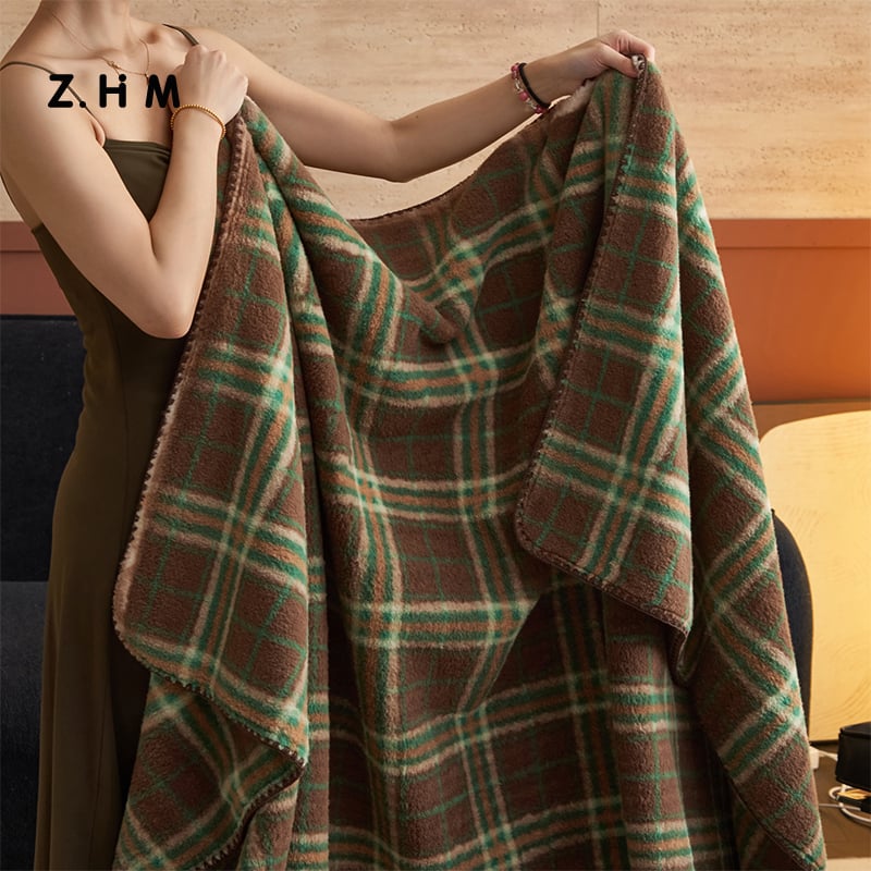 Téli gyapjú kasmír pléd, 2000 g, 2-3% zsugorodás, japán stílus