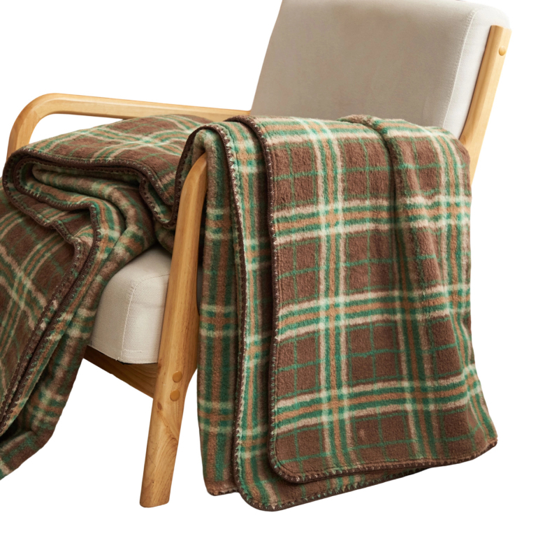 Téli gyapjú kasmír pléd, 2000 g, 2-3% zsugorodás, japán stílus