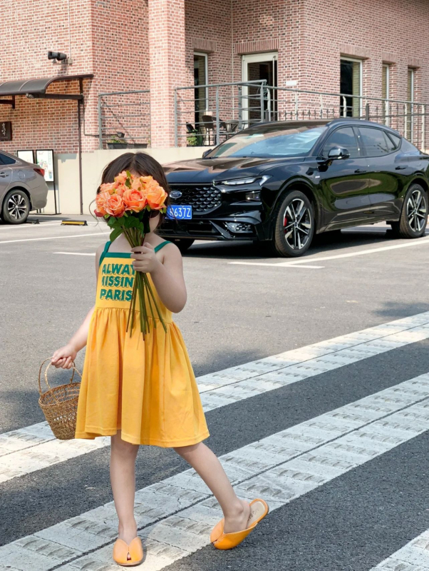 Koreai stílusú gyerekruha, 100% pamut, hercegnő fazonú ruha, 3–8 éves lányoknak, nyári ruha