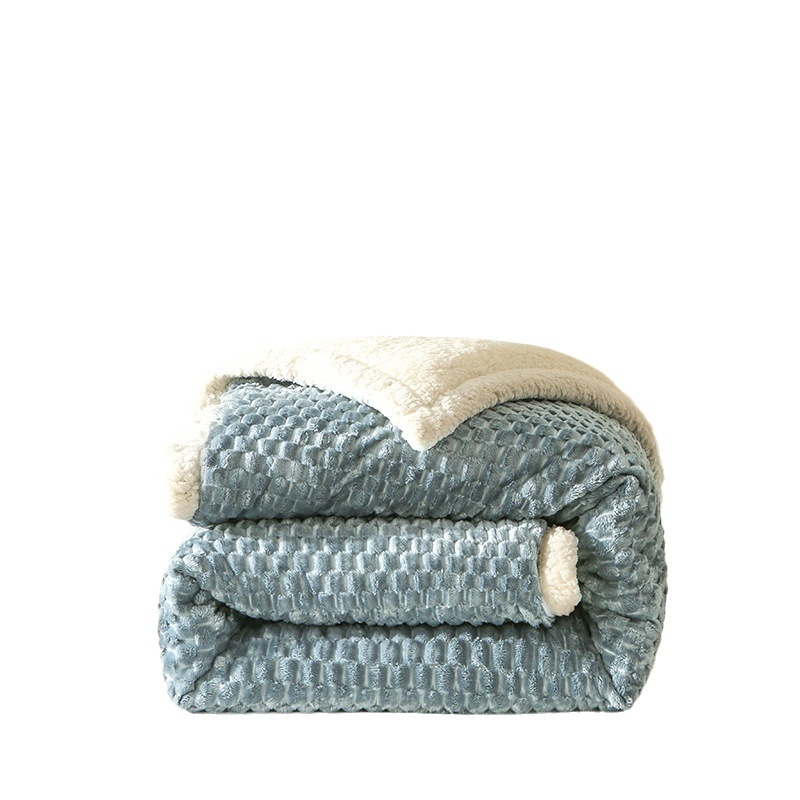 Deka od poliesterskih vlakana, debela zimaska flanel koral fleece, preko 5000 g, jesen-zima, moderni minimalistički stil