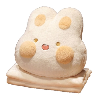 Ölelős párna–pléd, két az egyben beilleszthető karokkal; Chuxu 23120806, külső borítás fleece, töltet PP cotton, mintázat: aranyos állat