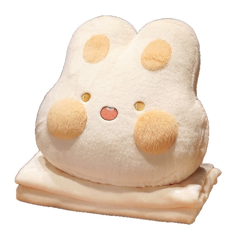 Ölelős párna–pléd, két az egyben beilleszthető karokkal; Chuxu 23120806, külső borítás fleece, töltet PP cotton, mintázat: aranyos állat