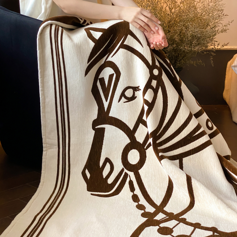 Középkori stílusú bársony bojtos takaró leopard mintával, kanapé dekoratív takaró, 500-800 g