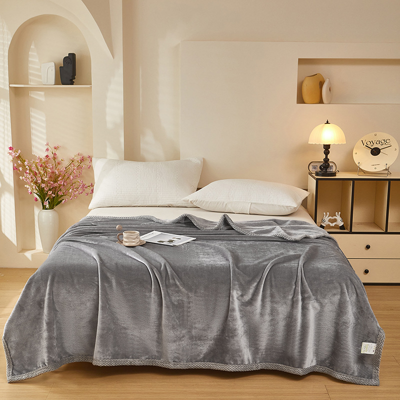 Poliester Coral Fleece deka – Debela za uredsku dremku i prekrivanje kauča, 500–800 g, za sve godišnje doba, moderni minimalistički stil, prilagodljivo