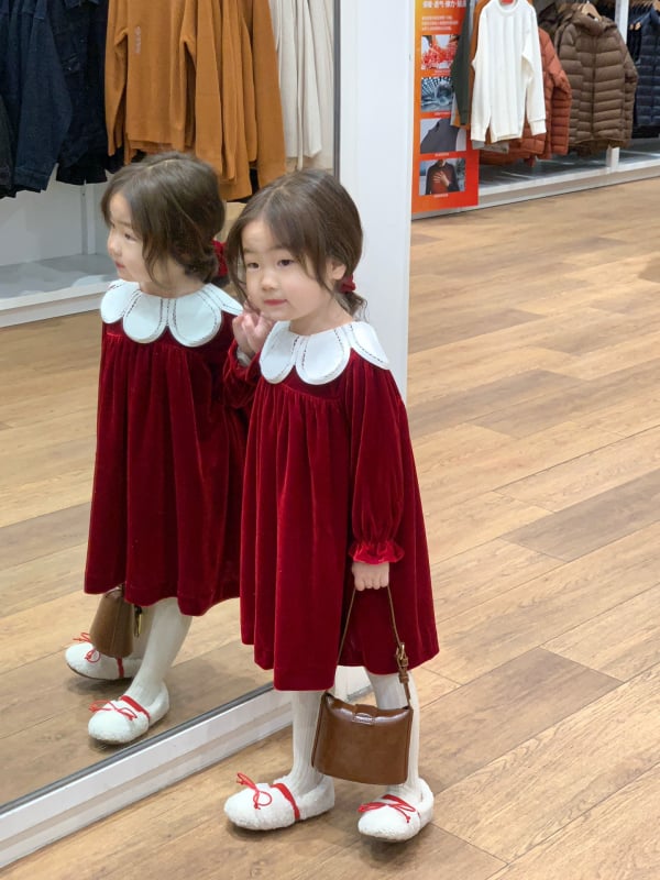 Детска рокля в корейски стил, принцес кройка, 100% памук, за момичета 3–8 г., есен 2023