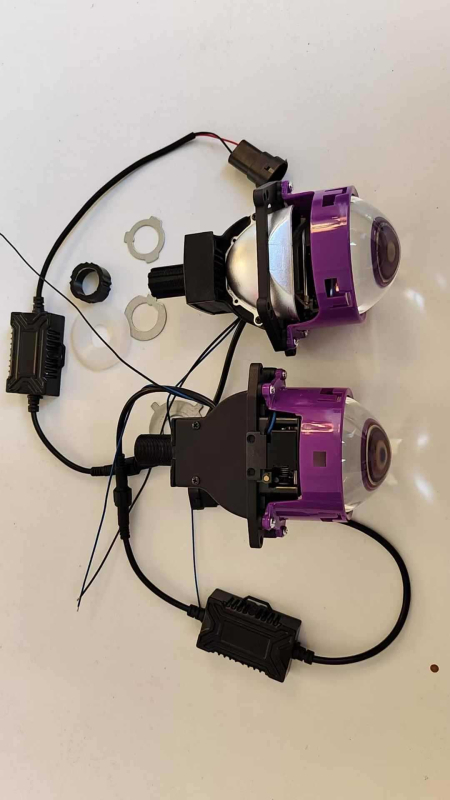 Auto far LED 55W, 12V, IP67, direktna leća, laserska LED dvostruka fokalna leća