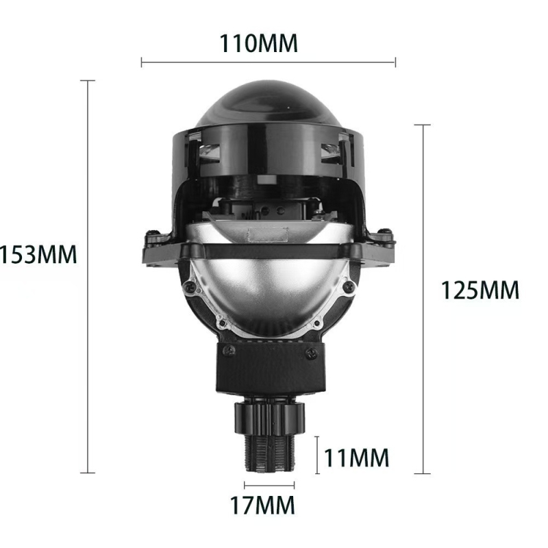 Auto far LED 55W, 12V, IP67, direktna leća, laserska LED dvostruka fokalna leća