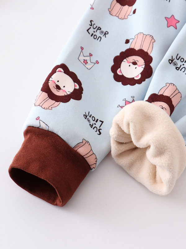 Dječje baršunaste tople hlače za jesen/zimu, Milk Silk poliester, 95% poliester, srednji pojas, unisex, za djecu 3-8 godina