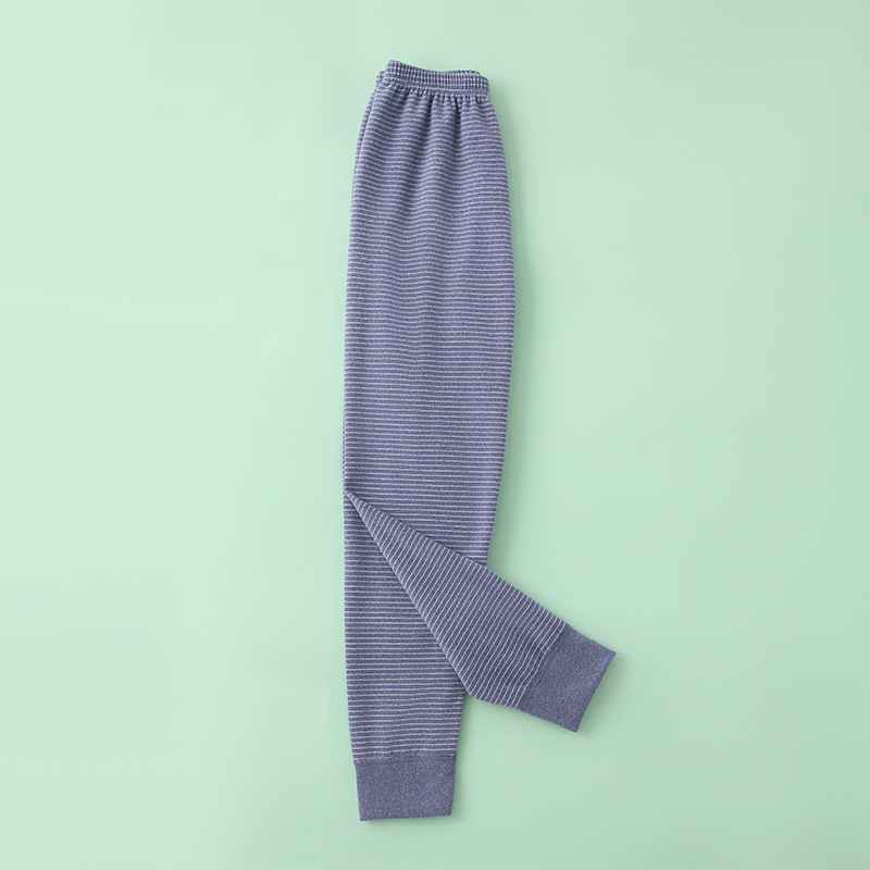 Dječje prugaste dvostruko četkane termalne hlače, srednjeg struka, za jesen i zimu, unisex, uzrast 3–8 godina