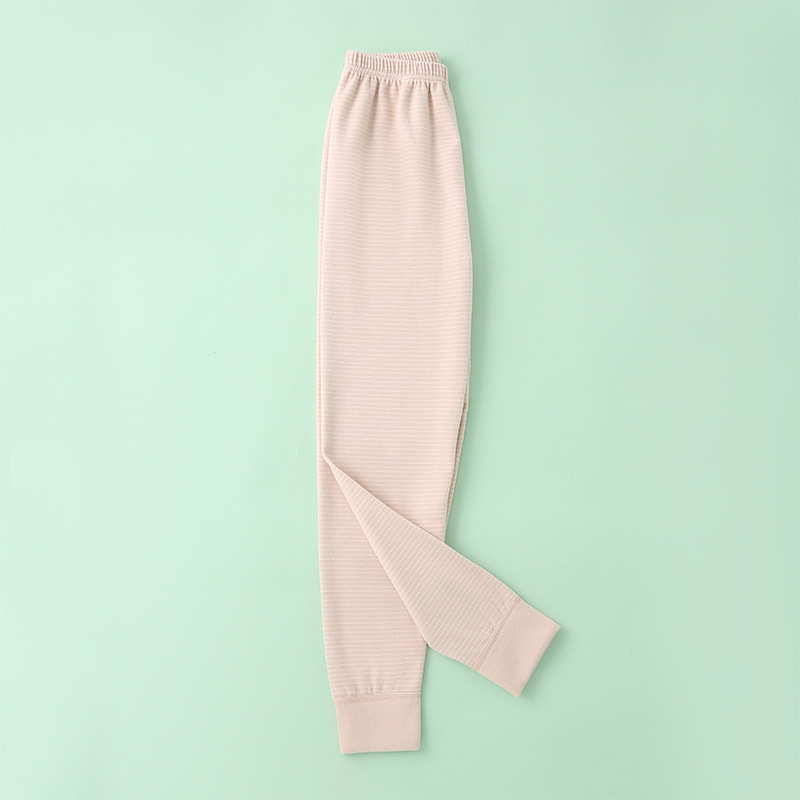 Dječje prugaste dvostruko četkane termalne hlače, srednjeg struka, za jesen i zimu, unisex, uzrast 3–8 godina