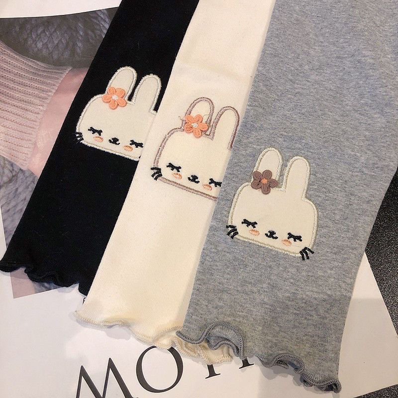 Dječje leggings s visokom udjelom elastičnosti, srednji pojas, glavni materijal kunićje krzno 81-90%, proljeće-jesen, za djecu 8+ godina (visina iznad 140 cm)