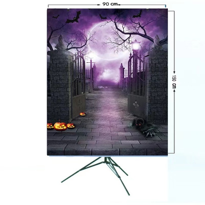 Youge pozadina za fotografiju – vinil pozadina, 3D Halloween tema bundeva, za fotografiranje proizvoda, težina 340 g