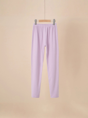 Gyerekeknek készült őszi termo nadrág Warm Ginger Velvet anyagból, középmagasságú derékkal, 8 éves vagy idősebb gyermekeknek