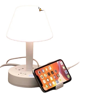 Stolna lampa za zaštitu očiju s USB priključkom i noćnim svjetlom uz krevet (CRI ≥95; Rasvjeta: nacionalna razina aa; Glasovno upravljanje; Napon: 36V ili manje; Napajanje iz utičnice)