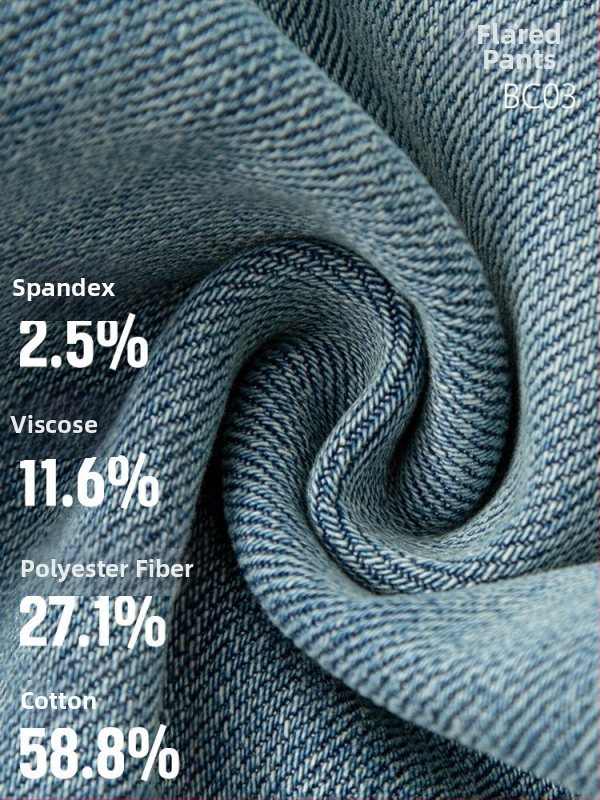 Traperice s četverostrukom elastičnošću, visok pojas, denim s pamukom i elastanom, uski kroj