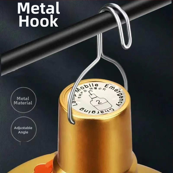 Φανάρι εξωτερικού χώρου για κατασκευές, επαναφορτιζόμενο, αδιάβροχο, ασύρματο έκτακτης ανάγκης φωτισμού