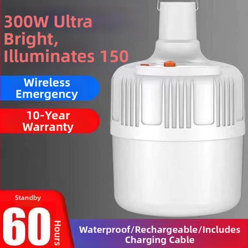 Φανάρι εξωτερικού χώρου για κατασκευές, επαναφορτιζόμενο, αδιάβροχο, ασύρματο έκτακτης ανάγκης φωτισμού