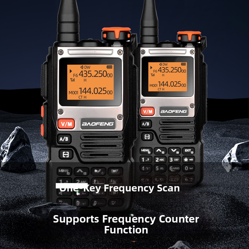 Baofeng UV-K61 automobilna ručna radio, 999 kanala, cijeli raspon frekvencija, izlazna snaga 5–8 W, domet 3–5 km, litijska baterija 2600 mAh