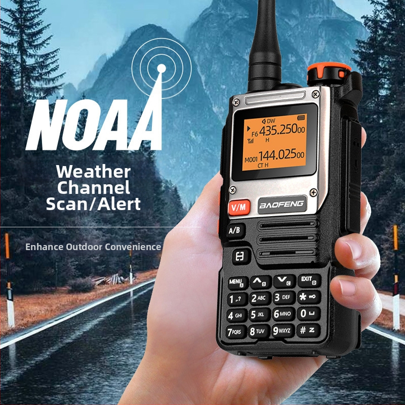 Baofeng UV-K61 automobilna ručna radio, 999 kanala, cijeli raspon frekvencija, izlazna snaga 5–8 W, domet 3–5 km, litijska baterija 2600 mAh