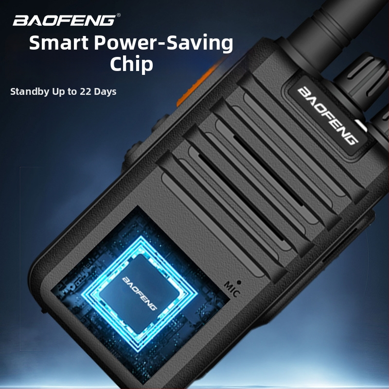 Baofeng BF-M4 prenosný rádiový vysielač, 5W, 400–470MHz, 16 kanálov, 5800mAh batéria, 22 dní pohotovostného režimu