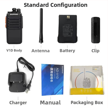 Baofeng AD-V1D šifrovaná radiostanica s proti rušeniu, 16 kanálov, do 3 km, LiPo batéria 1500 mAh