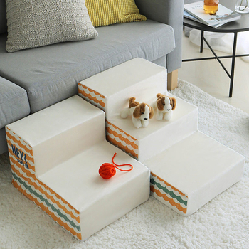 Лестница за домашни любимци за кучета и котки — платнена конструкция; Joyful-Melody марка; гнездо за кучета.