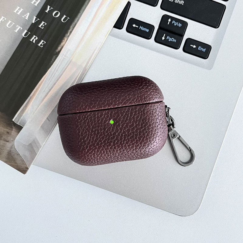 Lychee mintás AirPods tok Apple AirPods (1/2) – műbőr, univerzális illeszkedés, textil kivitelezés