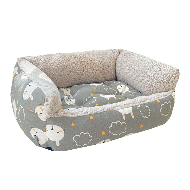 Специална котешка постелка за клетка, зимна топла платформа и котешко гнездо за сън, удебелена за зимата — плюш; Произход: Германия; Марка: Xinji; Миеща се; Монтаж: свободна инсталация