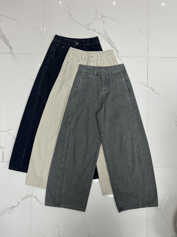 Traperice od pamuka s visokim strukom, široki kroj, debeli velur završni sloj, casual stil