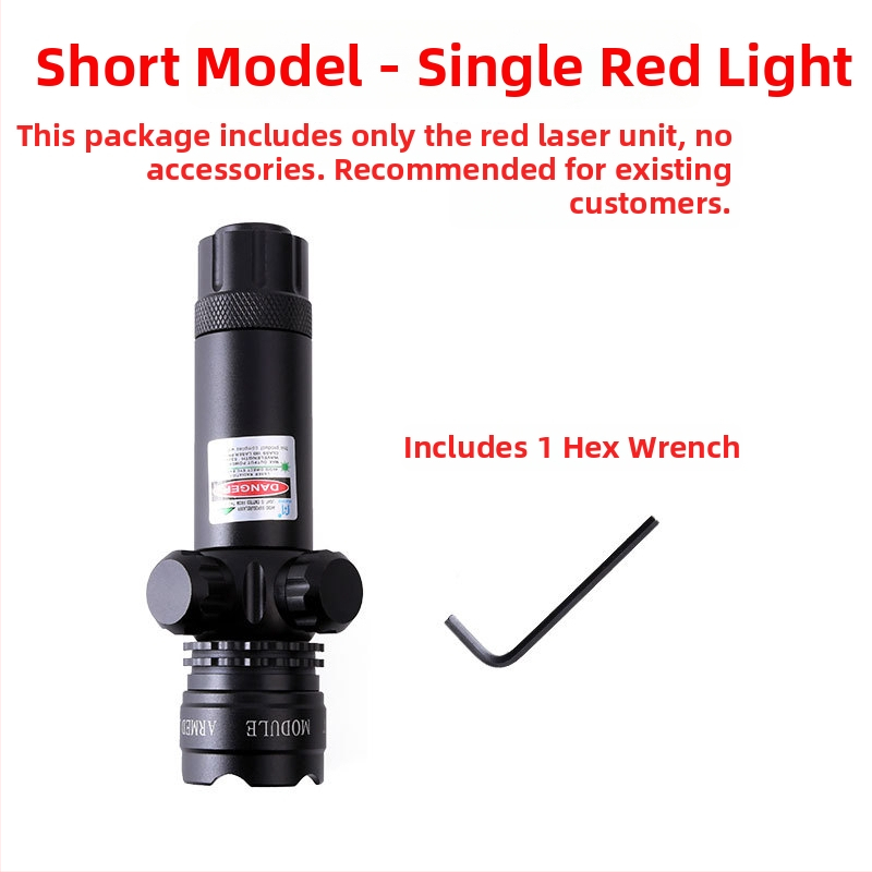 Πράσινο λέιζερ σκοπευτικό με χαμηλό προφίλ σφιγκτήρα σωλήνα, αντισεισμικό, ρύθμιση σε δύο άξονες