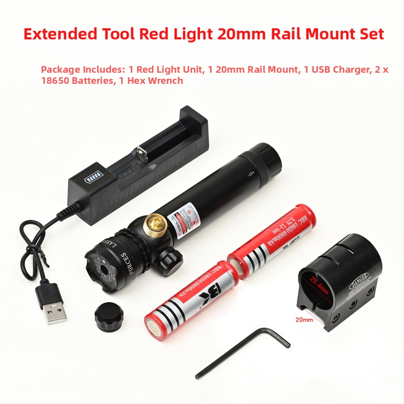 Πράσινο λέιζερ σκοπευτικό με χαμηλό προφίλ σφιγκτήρα σωλήνα, αντισεισμικό, ρύθμιση σε δύο άξονες