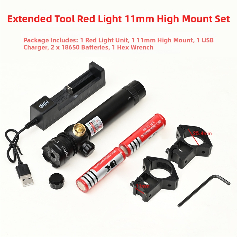 Πράσινο λέιζερ σκοπευτικό με χαμηλό προφίλ σφιγκτήρα σωλήνα, αντισεισμικό, ρύθμιση σε δύο άξονες